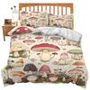 Psychedelic Mushroom Quilt Set Bedding Digital Printing Three-Piece Set For Bedroom Room Kit
