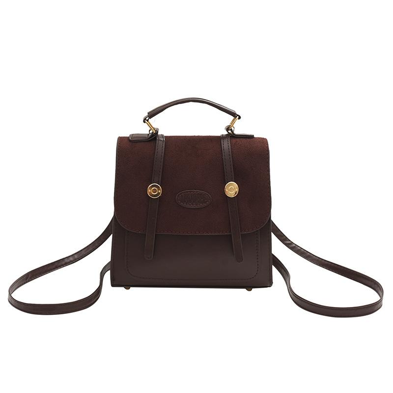 Сумка с матовой текстурой, женский небольшой рюкзак для поездок на работу 2024 года популярен в этом году, тренд ретро-сумок-мессенджеров