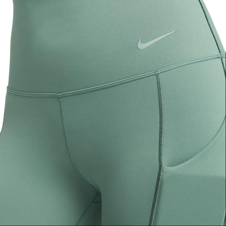Nike Универсальные Однотонные Повседневные Спортивные Брюки с Высокой Талией Облегающего Кроя Девятиточечные Женские Брюки Прибрежно-Синие DQ5898362