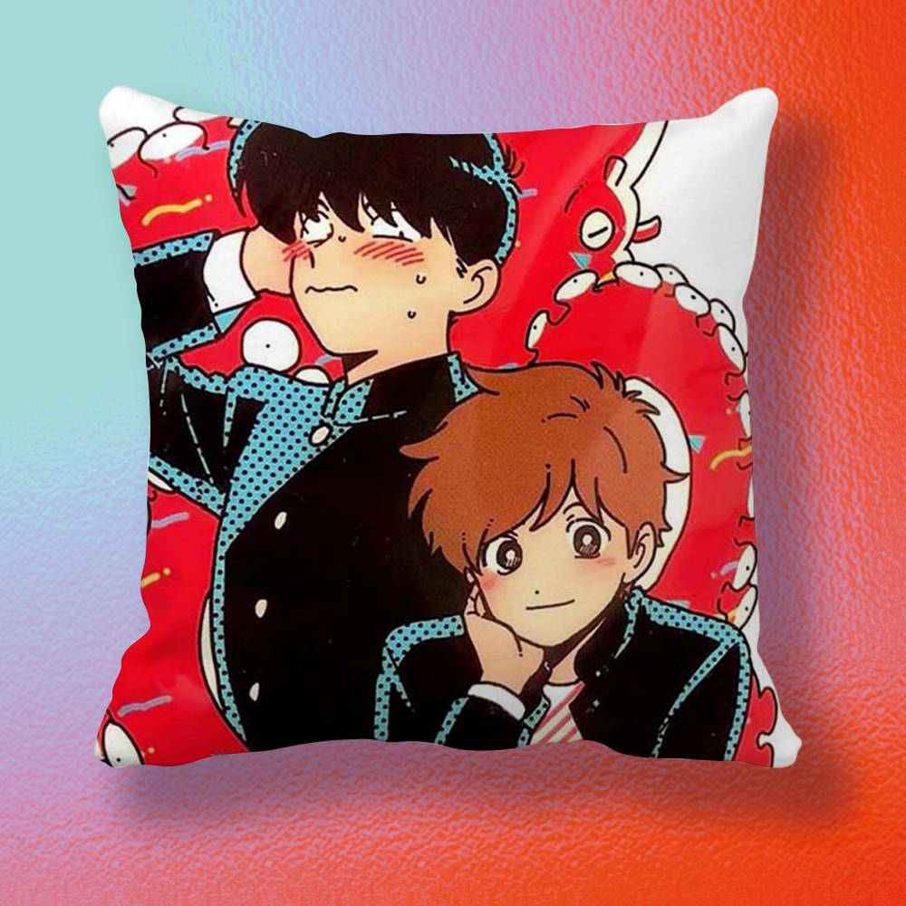 BL Anime Go For It Nakamurakun Pillow cover Soft Microfiber Pillowcase Home Sofa Decor Surprise Decorative printed
