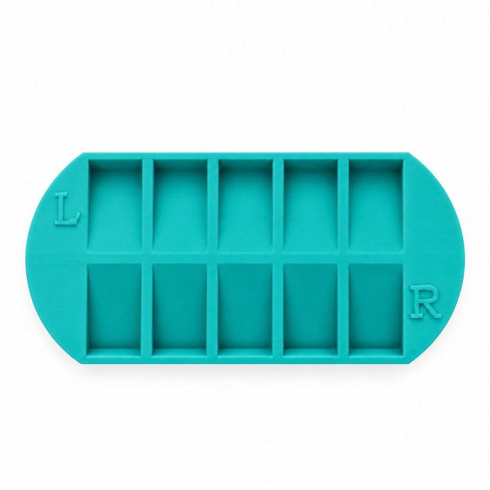 Reusable False Nail Display Organizer 8 Grids Nail Storage Tray Home Salon Use