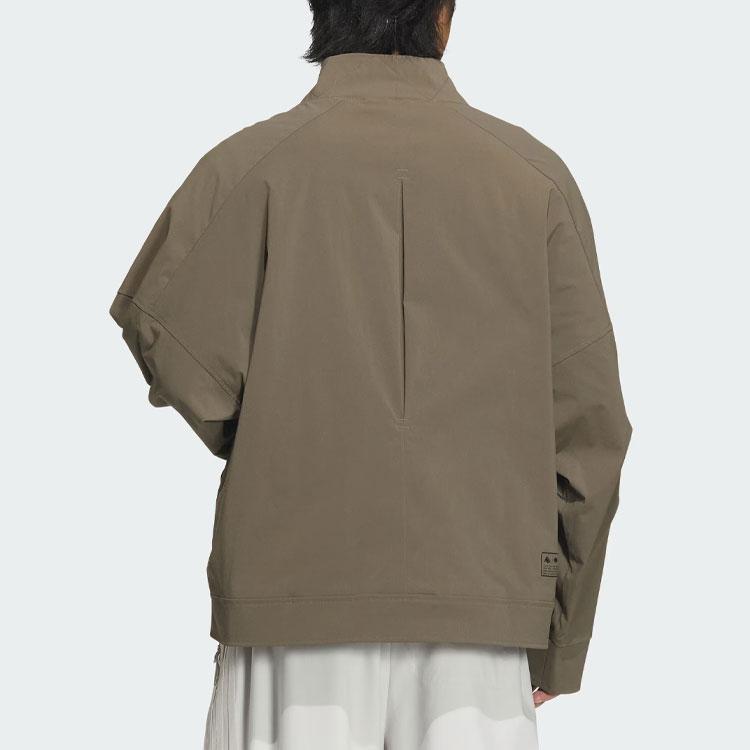 Adidas Спортивная флисовая куртка однотонная с V-образным вырезом и длинным рукавом повседневная куртка мужские куртки Tree-Branch-Brown IY0697