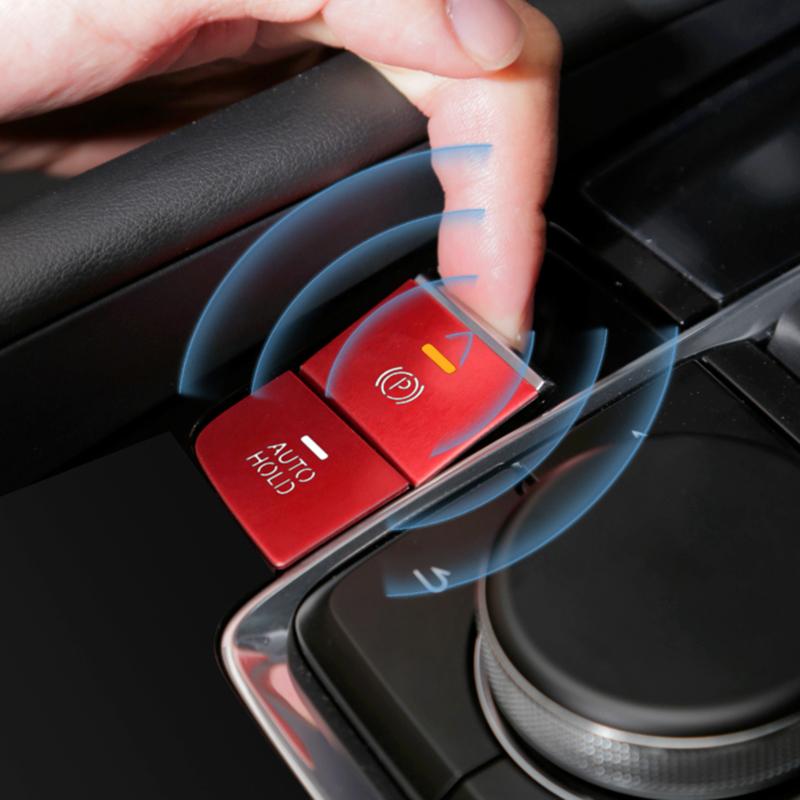 Накладка на кнопку Auto Hold для автомобиля, крышка переключателя стояночного тормоза для Mazda 3 Axela BP CX-30 DM LHD Аксессуары 2020 2021 2022 2025