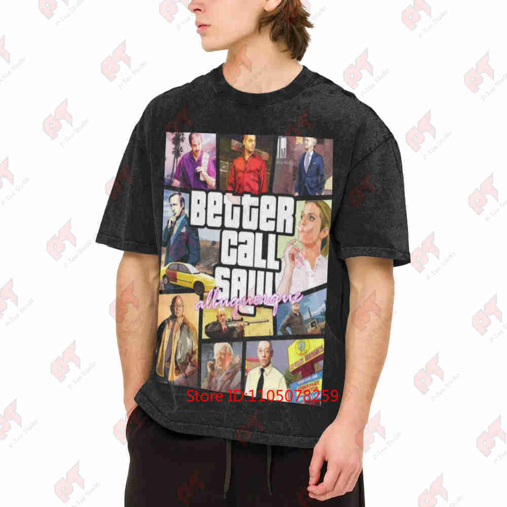 Better Call Saul Vintage Washed Tee Pure Cotton T-Shirt