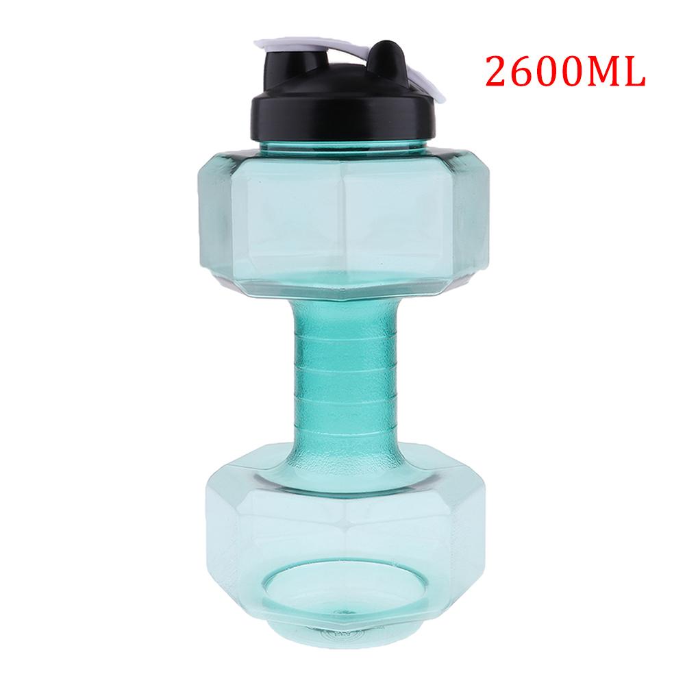 Water Dumbbell Sport Bottle Large Capacity Gym Running Fitness Bodybuilding Exercise Outdoor Bicycle Camping Cycling Bottle