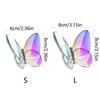 Multiple Color Crystal Butterfly Figurines Super Winkling Clear Crystal Flying Butterfly Collectible Vivid Home Decor