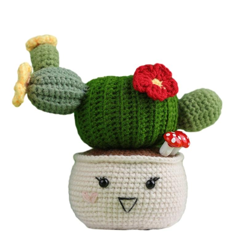 DIY Animals Crochet Starter Kits Plant Crochet Yarn Set Beginners Crochet Kits Learn to Crochet Set by English Video