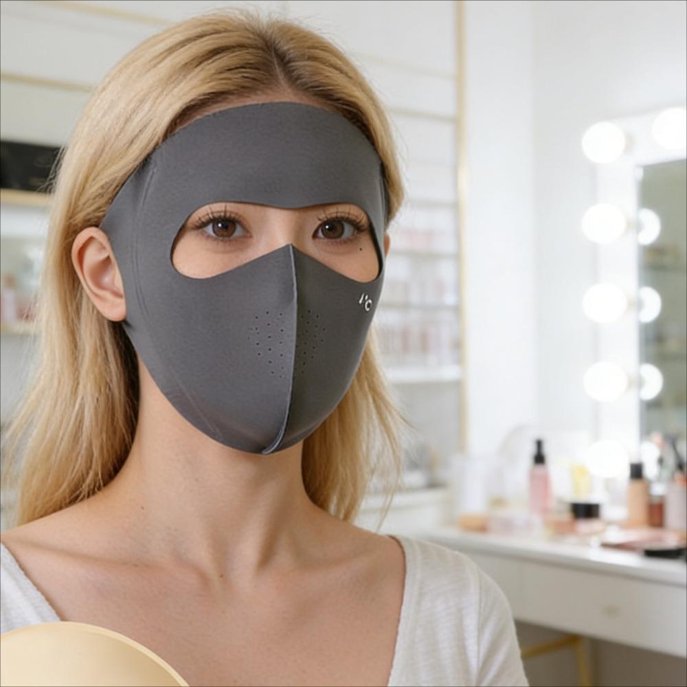 UV Sun Protection Ice Silk Face Cover for Running Riding Exercise