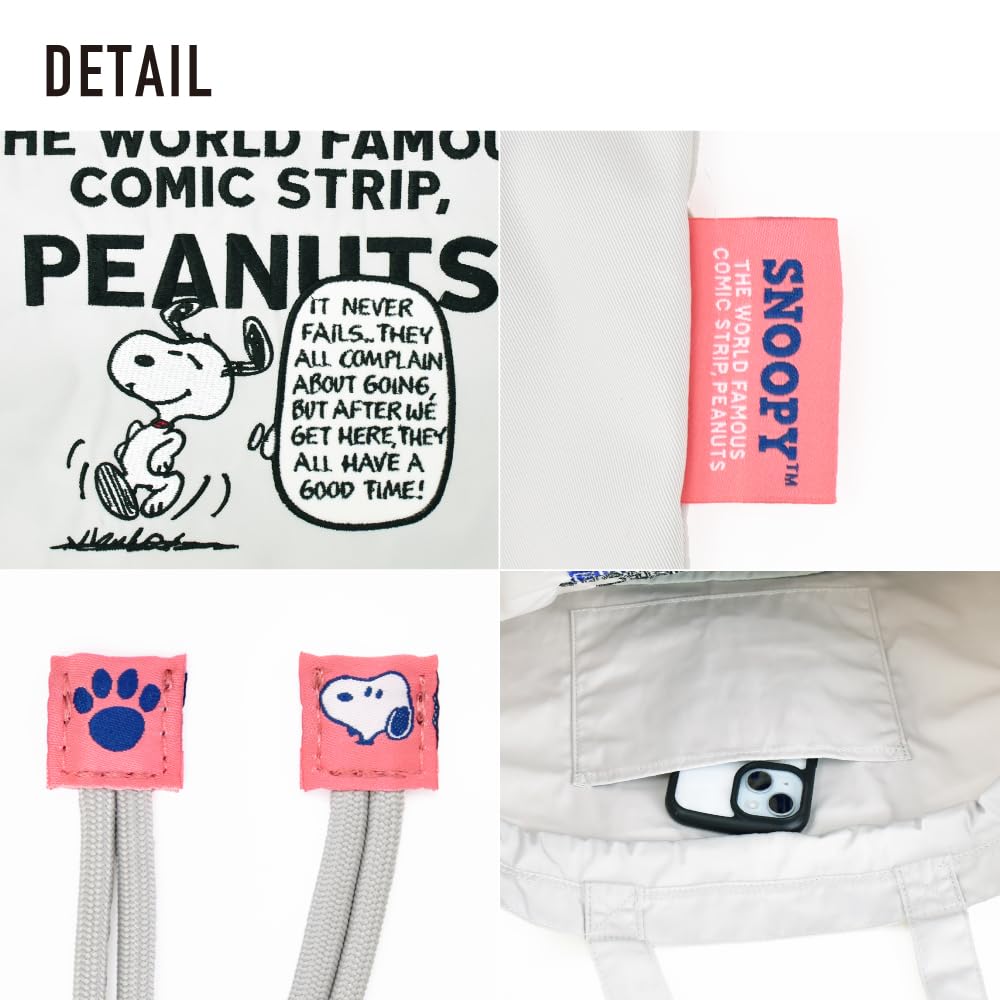 Embroidered Tote Bag GY Vintage Style Snoopy SPZ-3846
