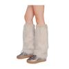 Faux Fur Fuzzy Leg Warmer for Women Girls Soft Plush Furry Boot Covers Winter Warm Boot Cuff Sleeves for Party Costume