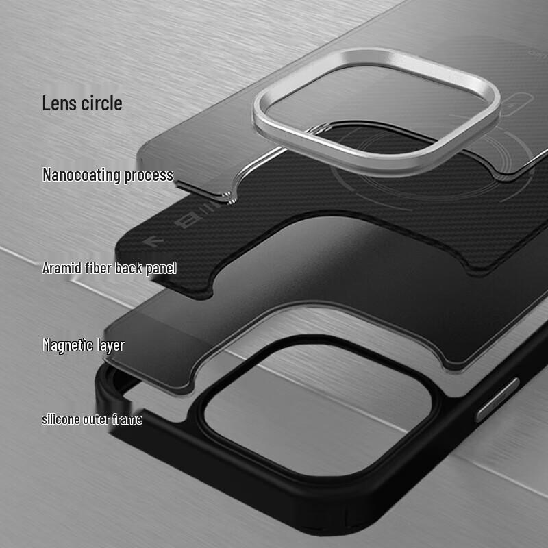 Синяя обезьяна Мистер. Двухцветный чехол из арамидного волокна для iPhone 16 Pro