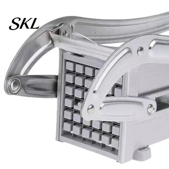 Handheld Fry Cutter Potato Slicer, with Stable Base And Ergonomic Lever Handle, Heavy-Duty Replaceable Home Kitchen Maker Blades French for