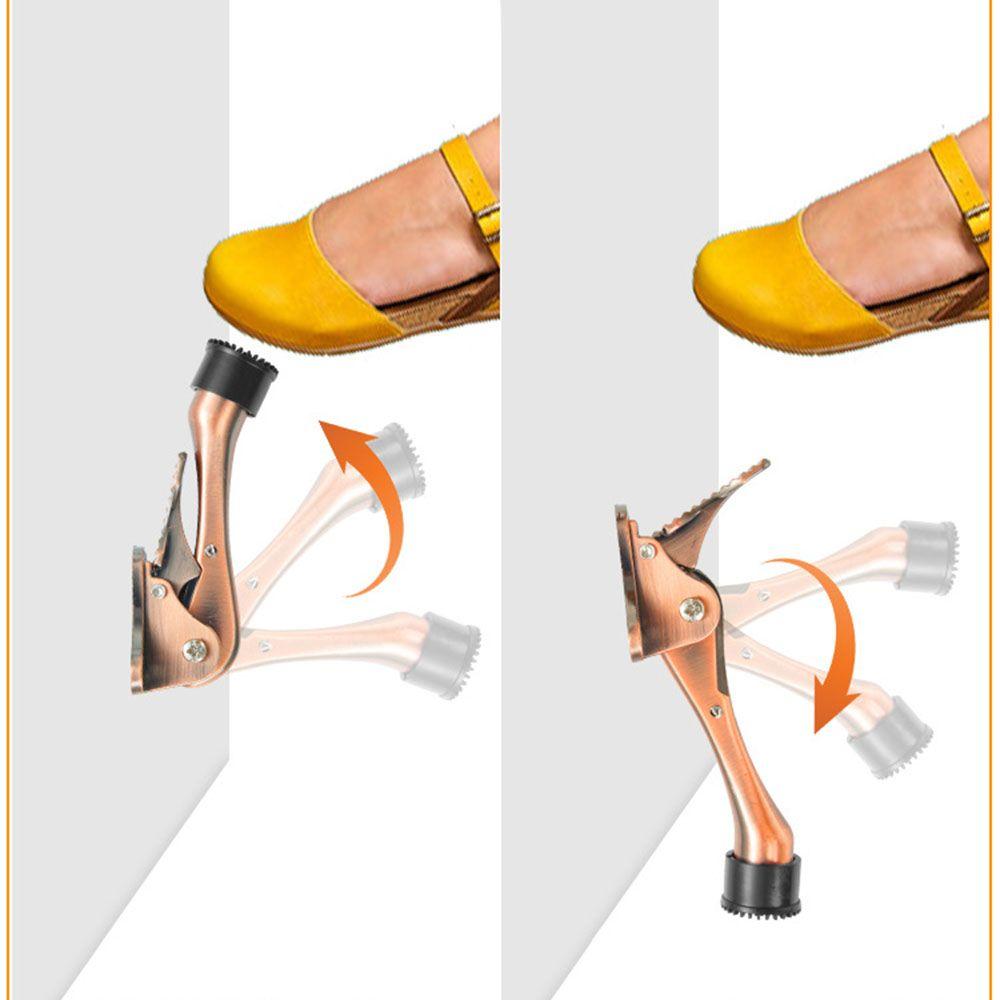 Клейкий цинковый сплав, противоударный, стопор двери, защитные настенные защитные устройства, напольный держатель для дверного упора