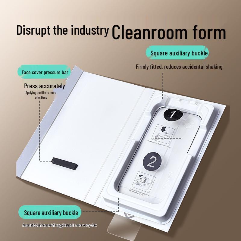 Защитная пленка из закаленного стекла Apple 17 Pro Max с защитой конфиденциальности, без пыли и с гальваническим покрытием