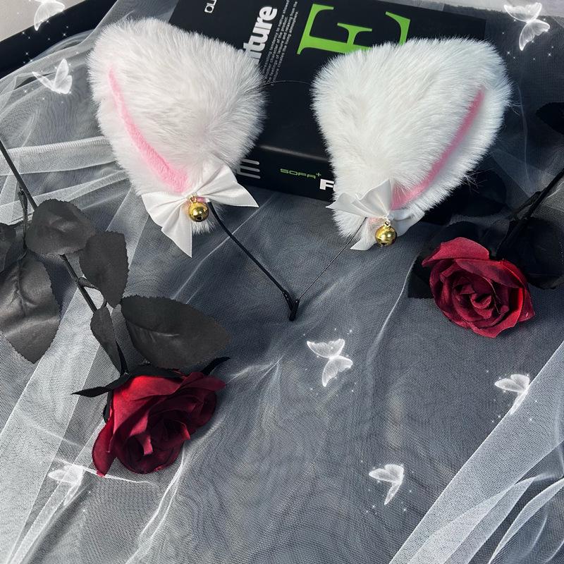 SM Эротический Набор для Фиксации Котенка: Хвостовая пробка, Ошейник, Наручники, Зажимы для сосков