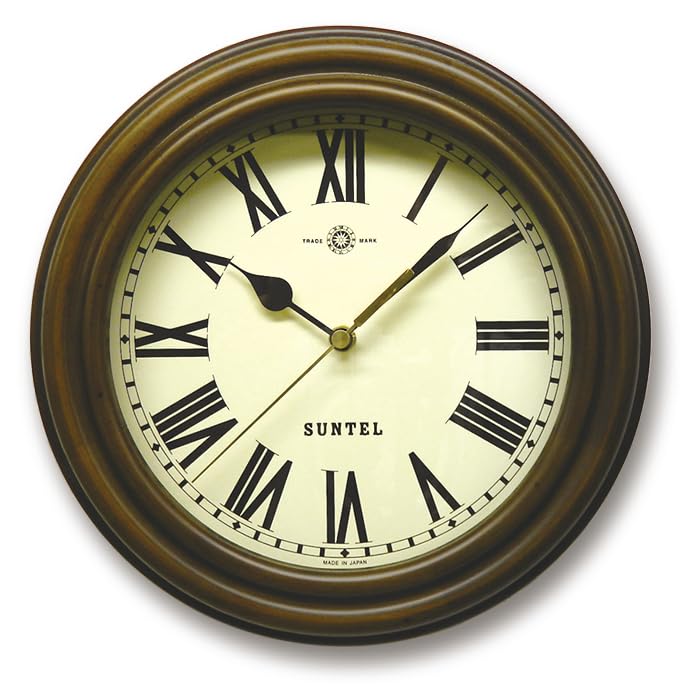 Santell Ретро радиоуправляемые часы, сделанные в Японии (Римские буквы) Античный коричневый DQL729R-AN