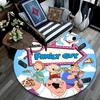 Family Guy,Round Area Rug,Carpet Rug for Living Room Bedroom Sofa Playroom Decor,Non-slip Floor Mat