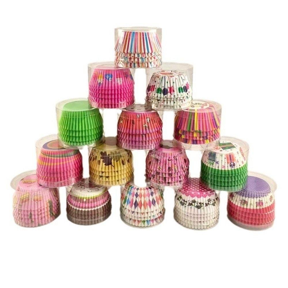 200Pcs Decorative Cupcake Liners Disposable Cake Molds Baking Accessories Muffin Cases Party