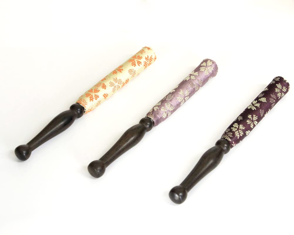 Naamukuma-chan Kobo, Погодный узор, Сделанный в Японии набор оринов, Орин + Палочка-рин + Футон, 2,8 сун (Диаметр 8,5 см), Темно фиолетовый