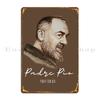 Padre Pio St Father Pio Italy Metal Plaque Poster Painting Wall Pub Garage Character Decoration Tin Sign Poster