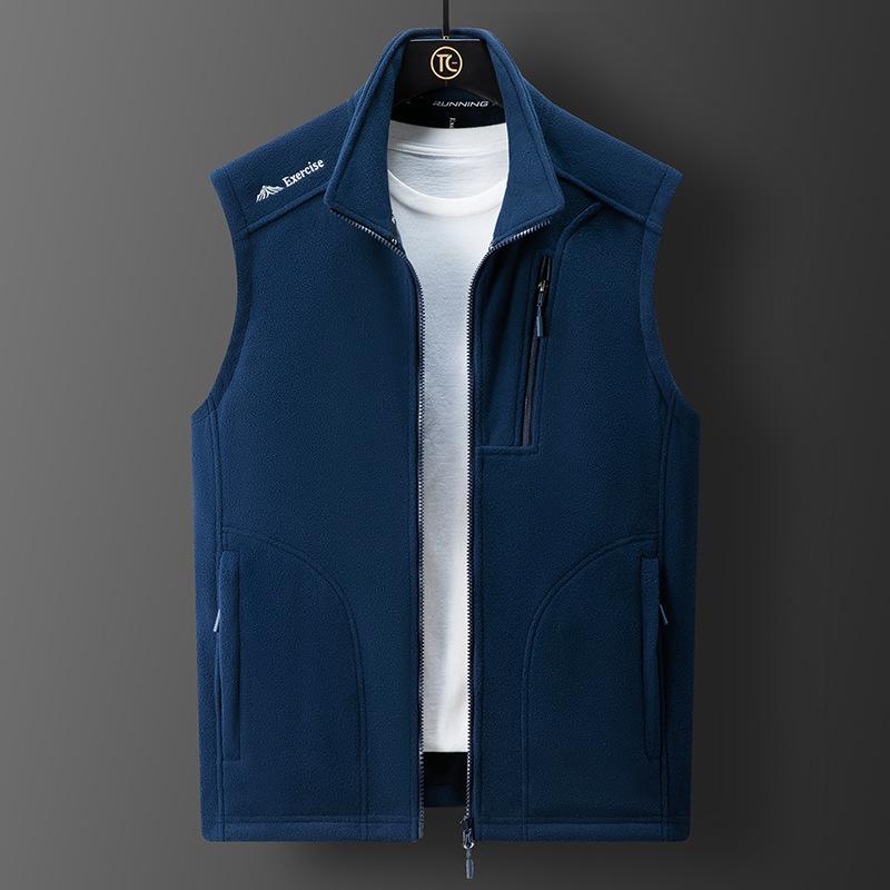 Plus Size Men 'S Fleece Vest Casual Fleece Thermal Vest Vest Jacket