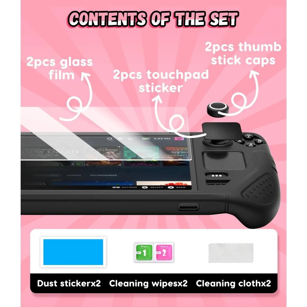 For Steam Deck OLED Game Handheld Protective Case, Anti Slip and Comfortable All Inclusive Silicone Soft Shell Accessories
