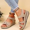 Fashion Summer Platform Wedge Sandals Women Light Non-Slip Beach Shoes Open Toe Flat Sandals Soft Sole Comfort Casual Sandalias Mujer