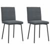 VidaXL Dining Chairs Set of 2 Dark Grey Velvet, Chair, Living Room Chair, Accent Chair, Kitchen Chair, Seat of 4101245