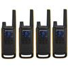 Motorola Talkabout T82 Extreme Quad Pack Portable Radio 2 Bandes PMR 446 MHz 16 Canaux Noir, Jaune (pack De 4)