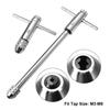 Adjustable T-Handle Ratchet Tap Holder Wrench, Machine Screw Thread Metric , Bothway Hand Screw Tap Set Manual Tapping Tool Kit