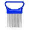 Stainless Steel Onion Cutter Onion Fork Fruit Vegetables Cutter Slicer Tomato Cutter Knife Cutting Safe Aid Holder Kitchen Tools