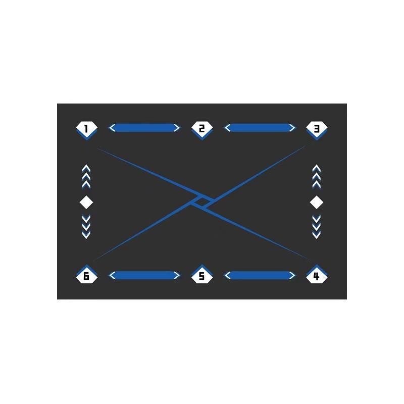 Тренировочный коврик для футбола, многоцветная разметка линий, для всех видов спорта, игр, тренировочный коврик для футбола для использования в помещении и на открытом воздухе, футбольный коврик