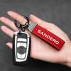 Suede Leather Men Women Keychain Clasp Creative DIY Keyring Holder Car Key Chain Jewelry Gift For Dacia Sandero Car Accessories
