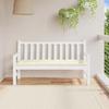 VidaXL Garden Bench Cushion, Bench Cover with String Ties, Waterproof Outdoor Cushion, Cream 150x50x7 Cm 361604