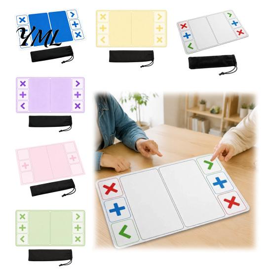 Game Partition Mat Fidget Trading Board with Storage Bag, 12x24 Inch Toy Anti Slip Pad, Portable Playmat Divided Zones for Swap Card Rubber Base Play