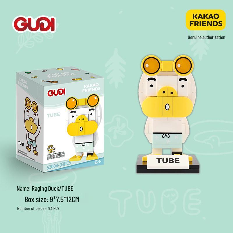 GUDI KAKAO Friends Квадратные Образовательные Строительные Блоки Игрушка
