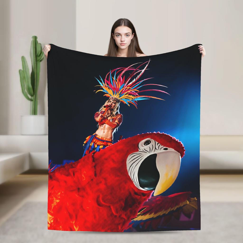 Плед Karols G Tropicoqueta Tour для детей и взрослых, фланелевое постельное белье, пледы для улицы, мягкое, качественное, для DIY, покрывало, подарок