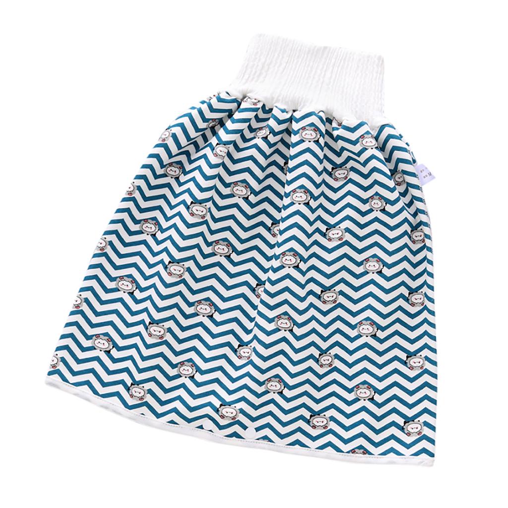 Natural Washable Baby Diaper 3 Layers-Infant Cotton Diaper Cloth Skirt