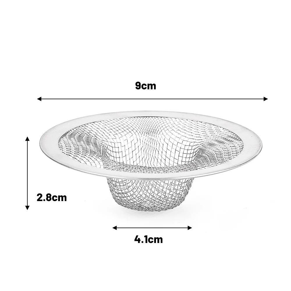 Kitchen Sink Filter Stainless Steel Sink Strainer Mesh Bathroom Floor Drains Catcher Waste Drain Hole Filter Kitchen Accessories