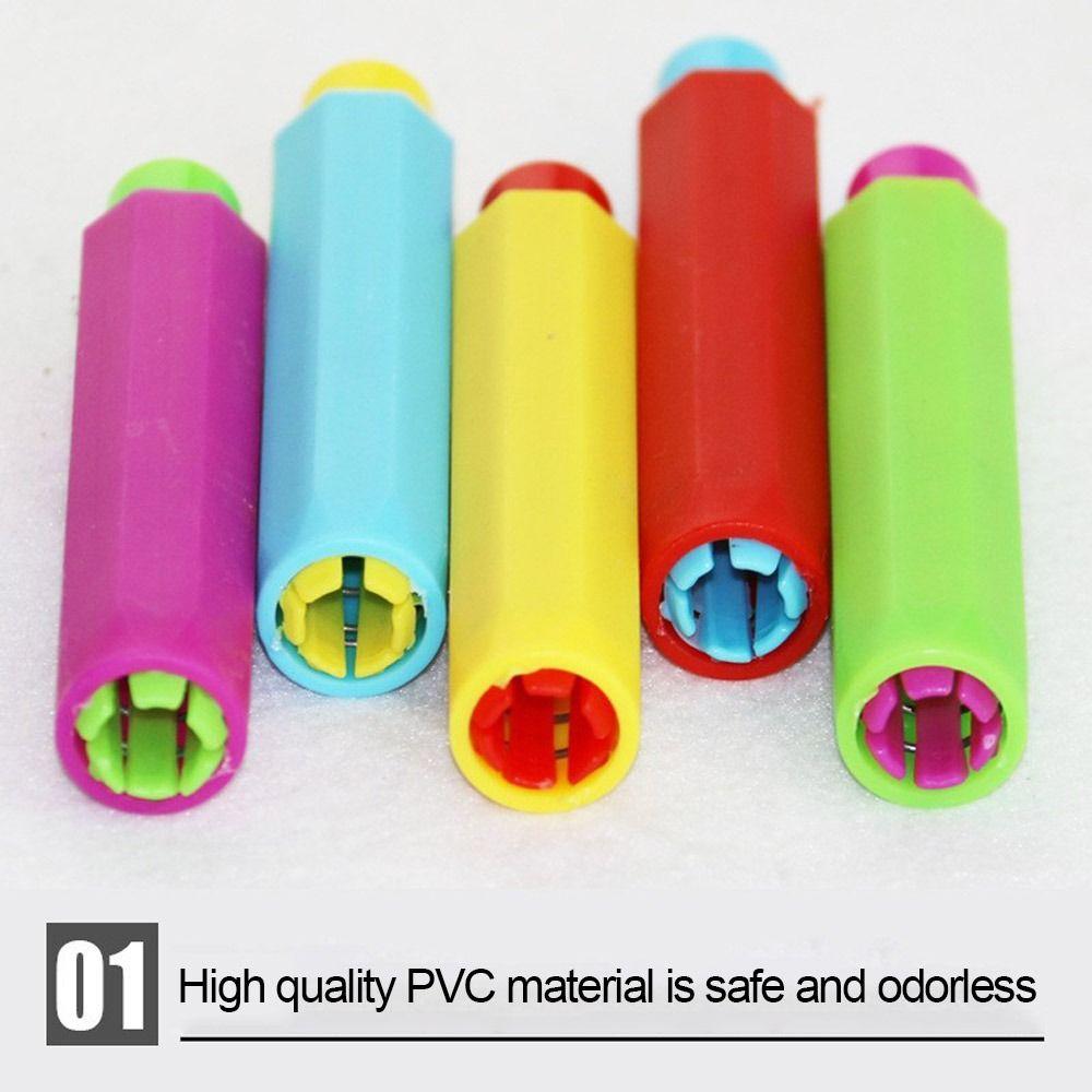 5Pcs/Set Colourful Chalk Holder Dustless Chalk Cover Durable Chalk Clip