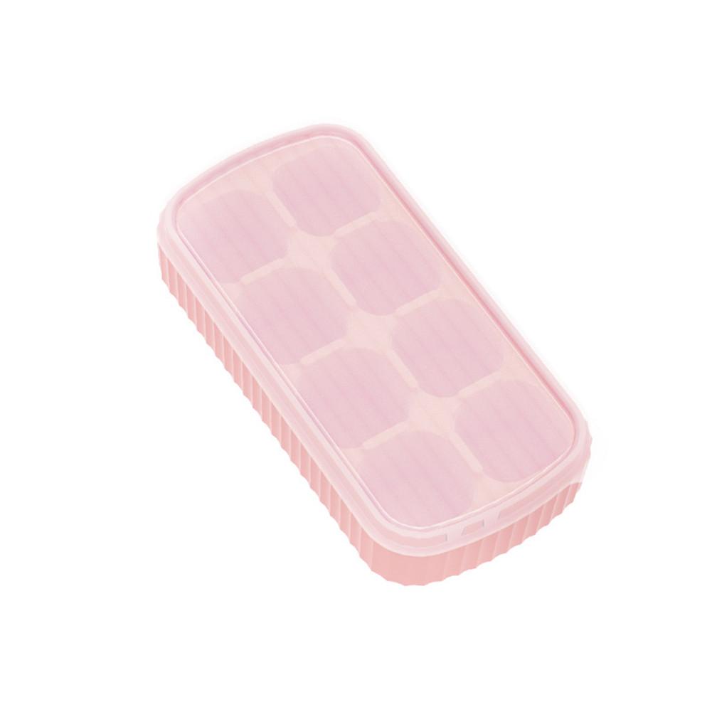Household Silicone Ice Cube Mold With Dustproof Cover Ice Cube Tray Fruit Ice Cream Mould