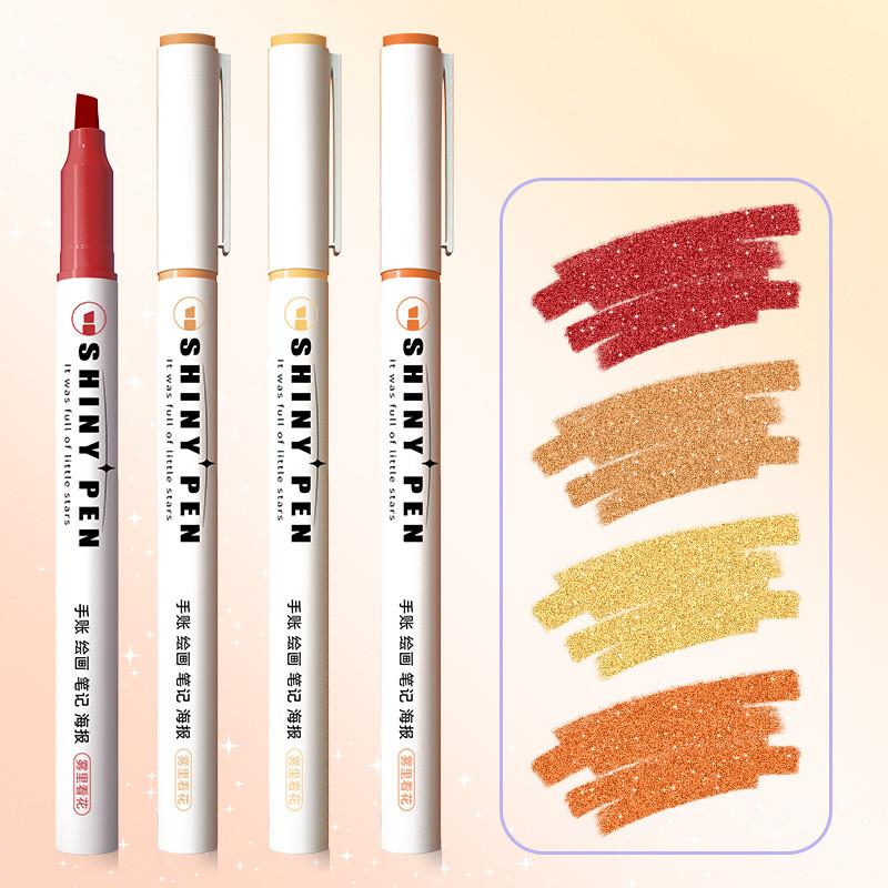 4 шт./набор Morandi градиентный цветной маркер Ins красивый маркер студенческий альбом блокнот маркер ручка кавайные канцелярские принадлежности