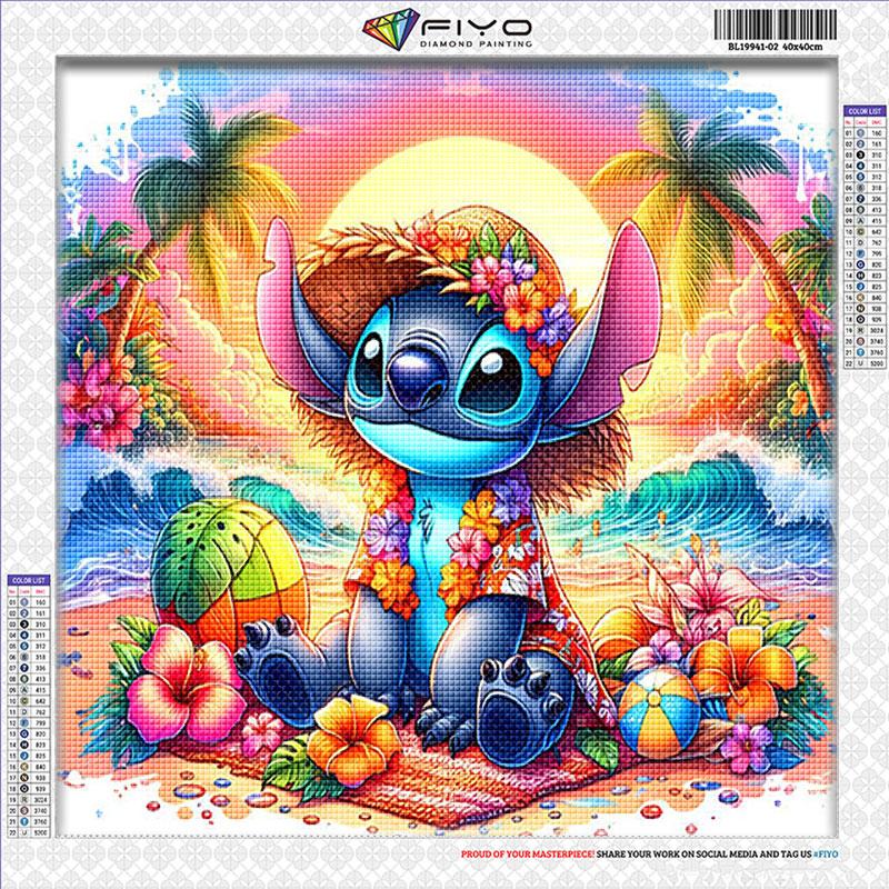 Алмазная картина Лило и Стич Алмазная вышивка Стразы картины Мозаика Искусство Наборы для вышивки крестом Домашний декор