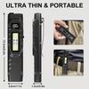 Portable Flat Flashlight with Warning Red Light Beam LED Combination Side Light Pocket Small Flashlight Suitable for Outdoor Emergency Operation
