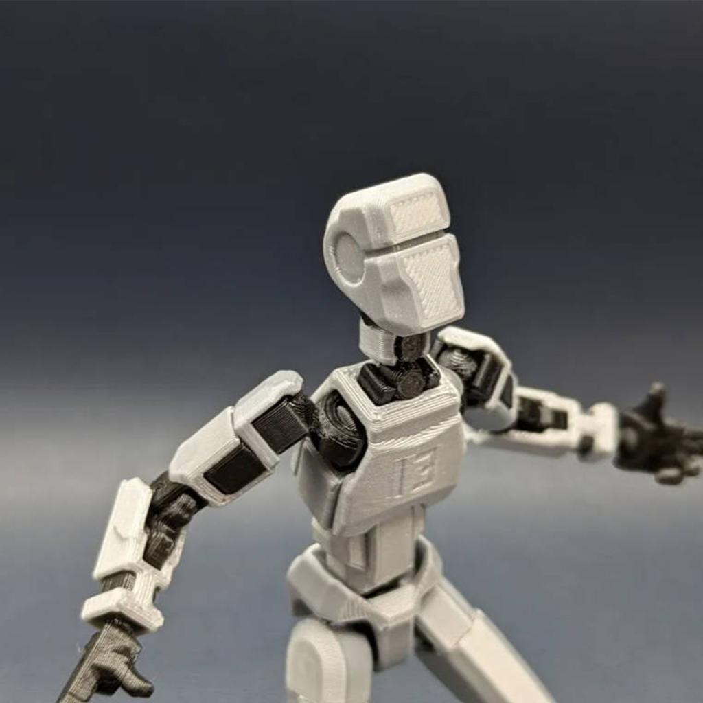 7 подвижных кукольных голов, 3D-печатная голова робота-титана, подвижная подставка, подходит для коллекции, настольные украшения