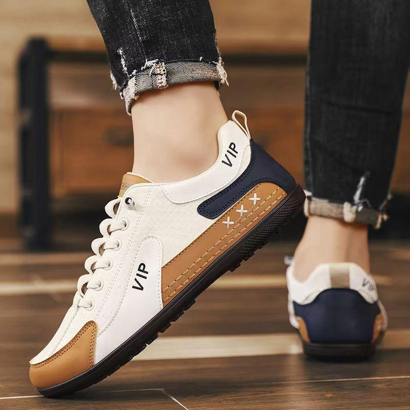 New autumn soft-soled shoes light shoes casual leather shoes youth sports running