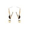 Irregular Distortion Double Layers Drop Earrings Wire Spiral Geometric Metal Exaggerated Wedding Party Jewelry