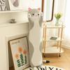 Милая плюшевая игрушка кошка Длинная Розовая Коричневая Серая Спящие кошки Подушка для ног Сквиши Маленькая кукла животное Успокаивающая плюшевая игрушка Подарок