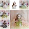 Подвижные суставы 17 см BJD кукла для девочек Большой подол юбки 3D глаза Мини кукла игрушки Подарки для девочек