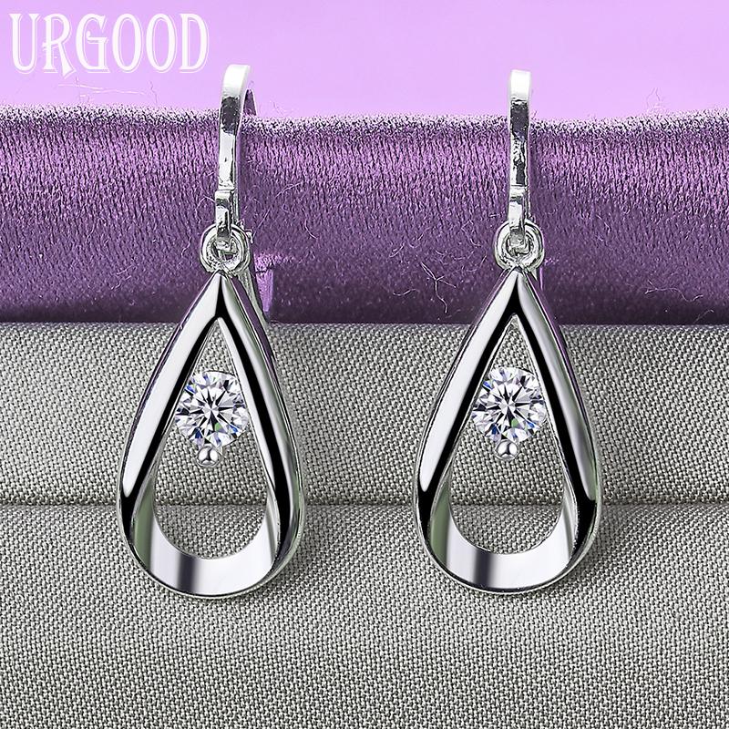Серьги-капли из стерлингового серебра 925 пробы с цирконом AAA, модные ювелирные изделия